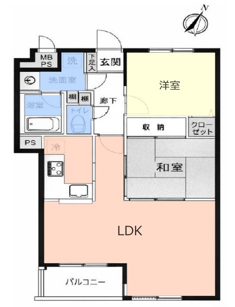 ライオンズマンション西高島平第2　3階　間取図